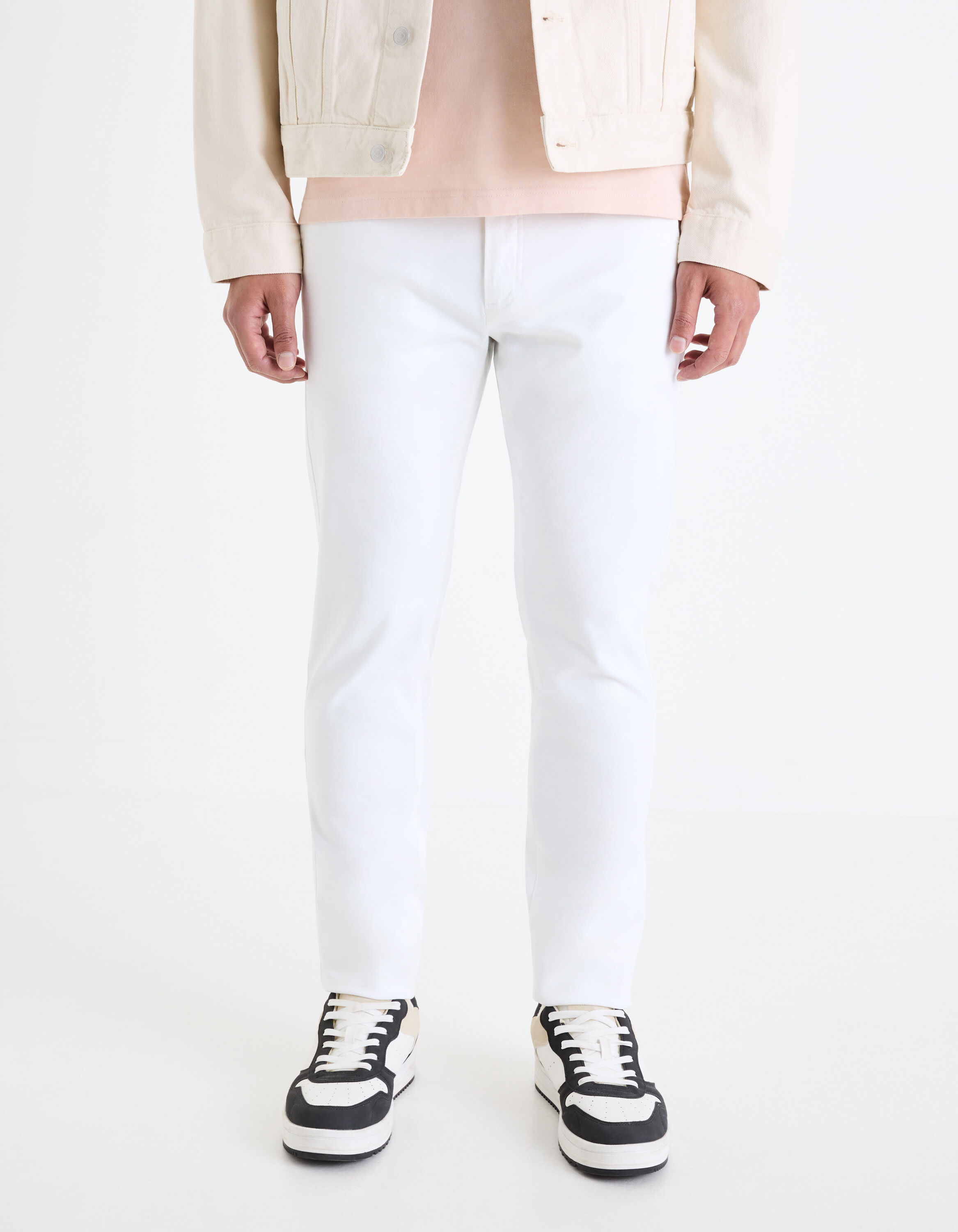 Pantalon homme slim blanc hot sale