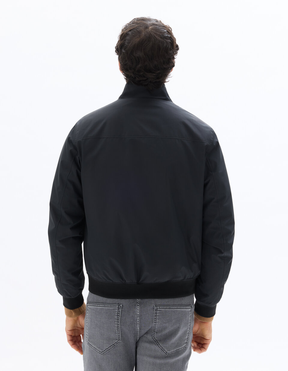 Blouson CELIO Noir Simili Cuir Matelassé - Taille L - Occasion Très Bon état (petite écorchure Intérieure)