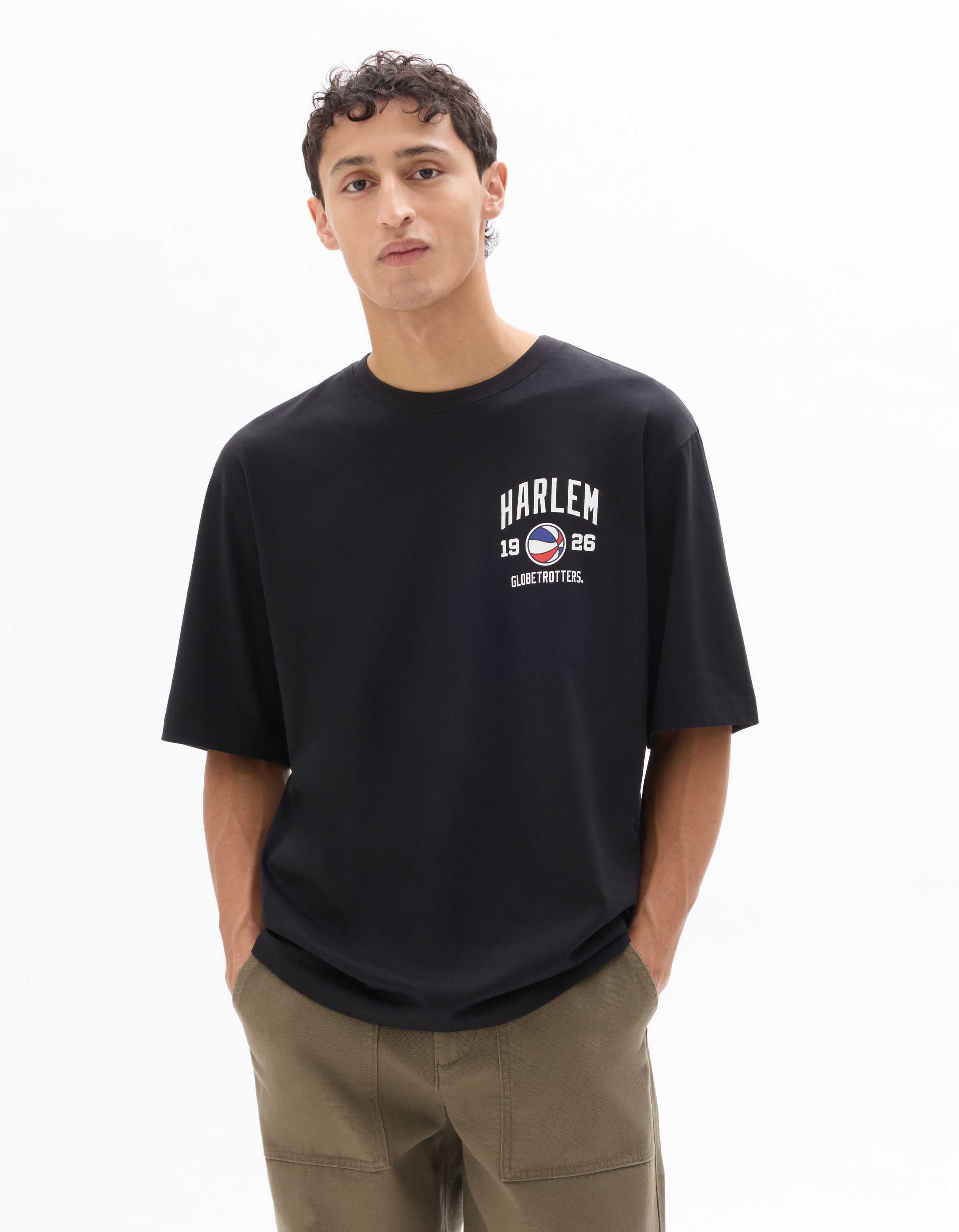 HARLEM GLOBETROTTERS リバーシブルゲームシャツsize:L Harlem Globetrotters - Black T-shirt | celio be normal
