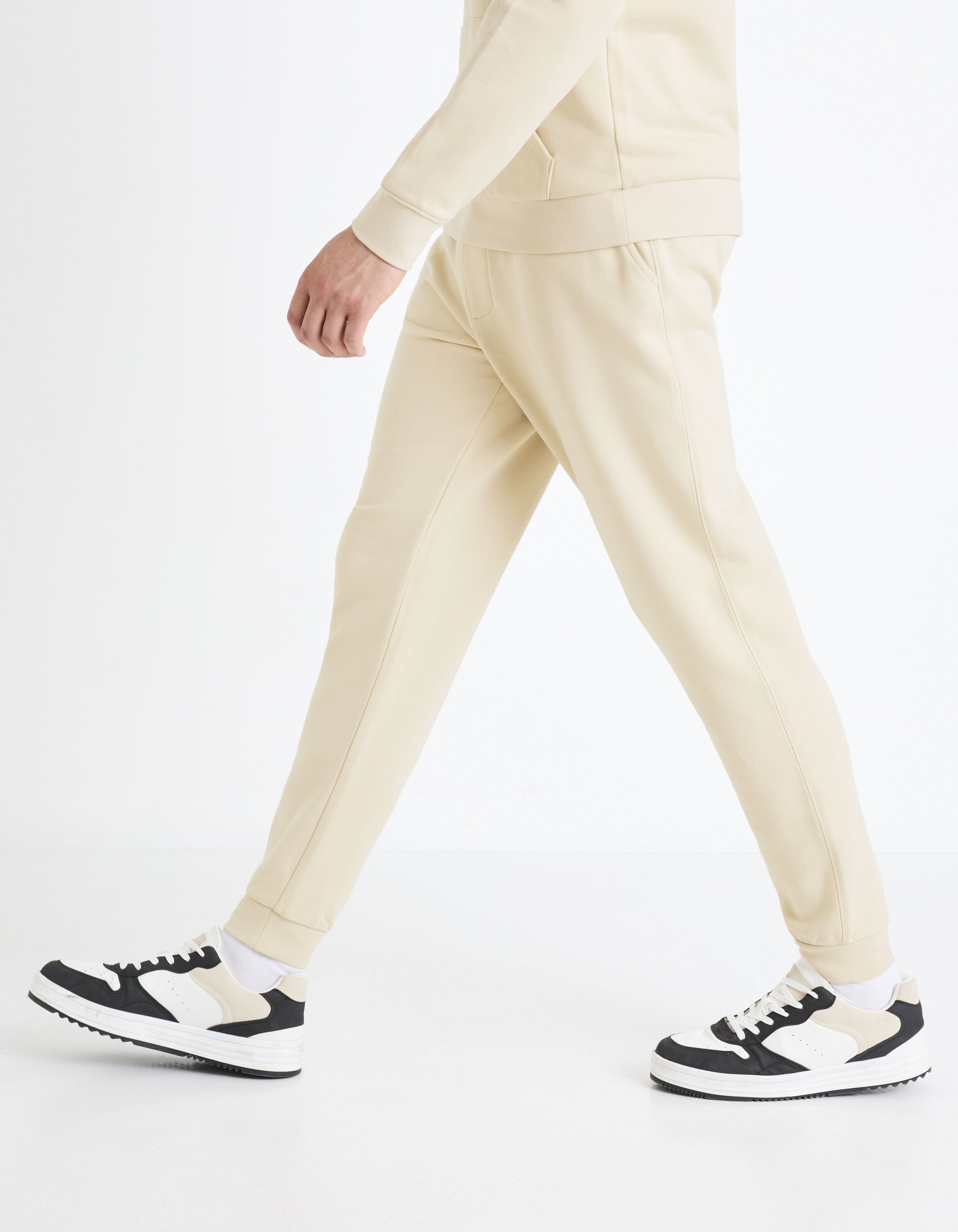 Pantalones Pantalón Chandal Algodón Hombre Beige