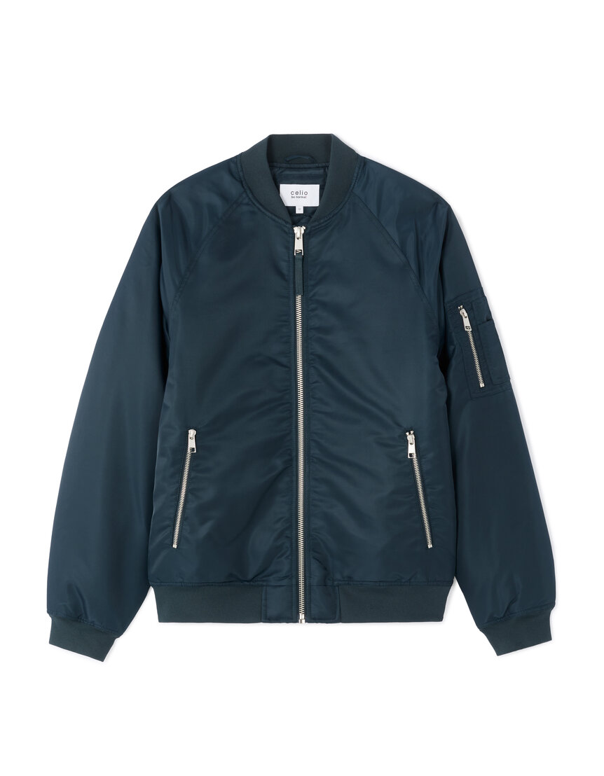 Blouson Bombers Camaïeu Pour Fille – Noir Et Blanc, Taille M, En Très Bon état Occasion