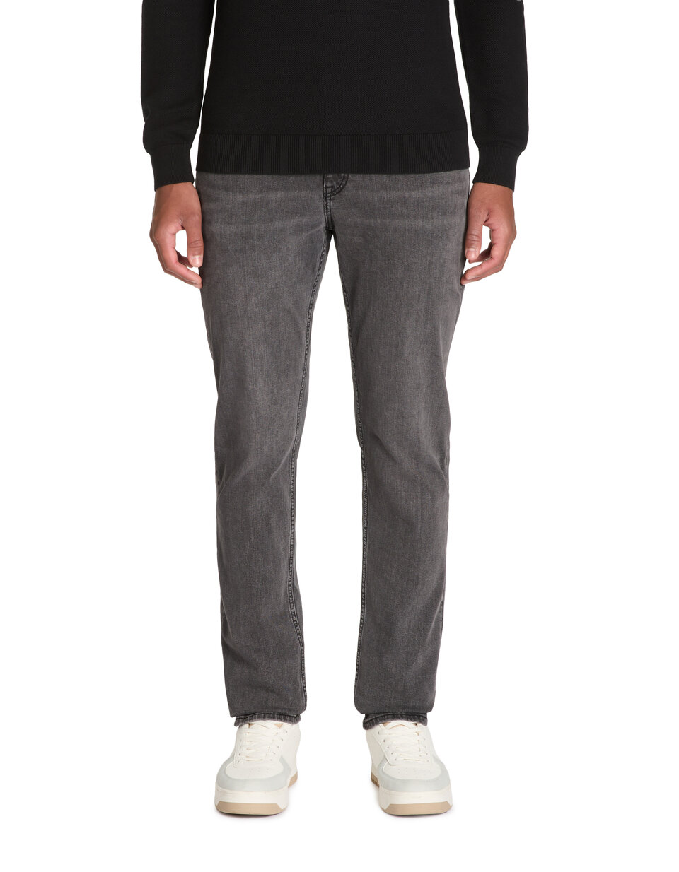 Petite Jean Large Gris Délavé À Ourlet Élimé | Petite | PLT FR