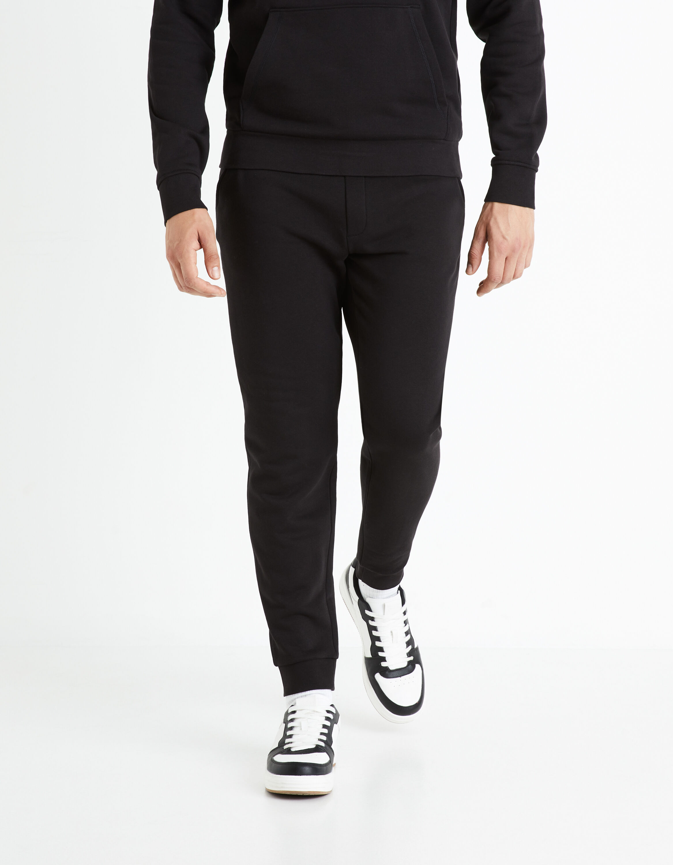 Pantalon de jogging en coton pour homme - Noir - Dilling