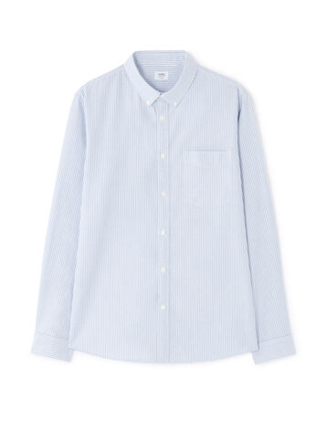 Chemise Homme Roundtree & Yorke 100% Coton Rayure Bleue - Taille XL, Occasion Très Bon état