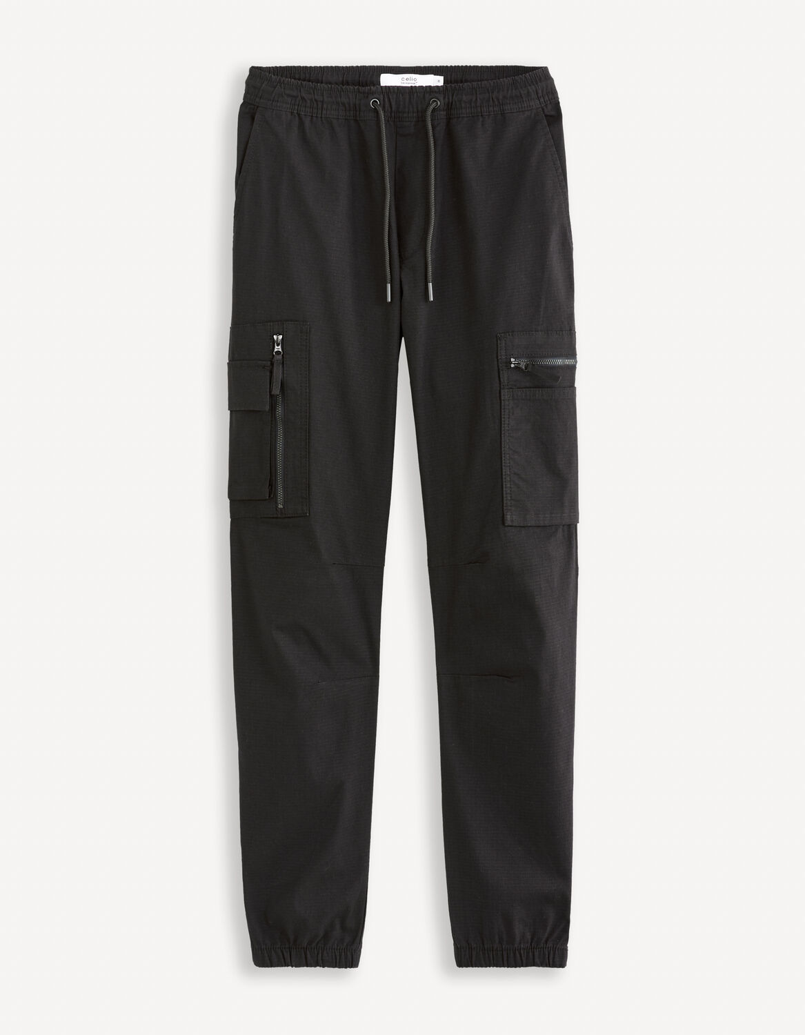 pantalon cargo straight - noir