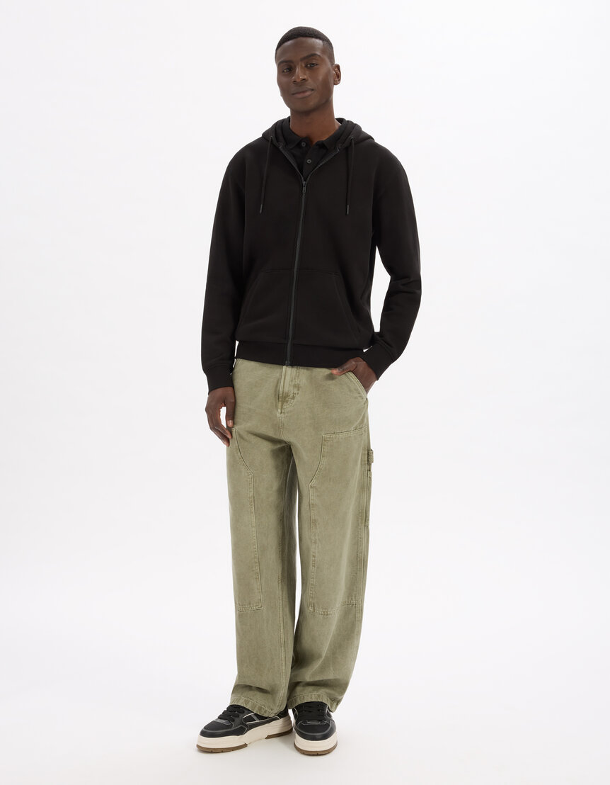 Générique Sous Sweats Homme Col Montant - Sweats Elastique Pour Homme Couleur Unie Sweat-Shirt Chic Et Confortable Pour Automne/Hiver Léger Sweat-Shirt Décontracté Souple