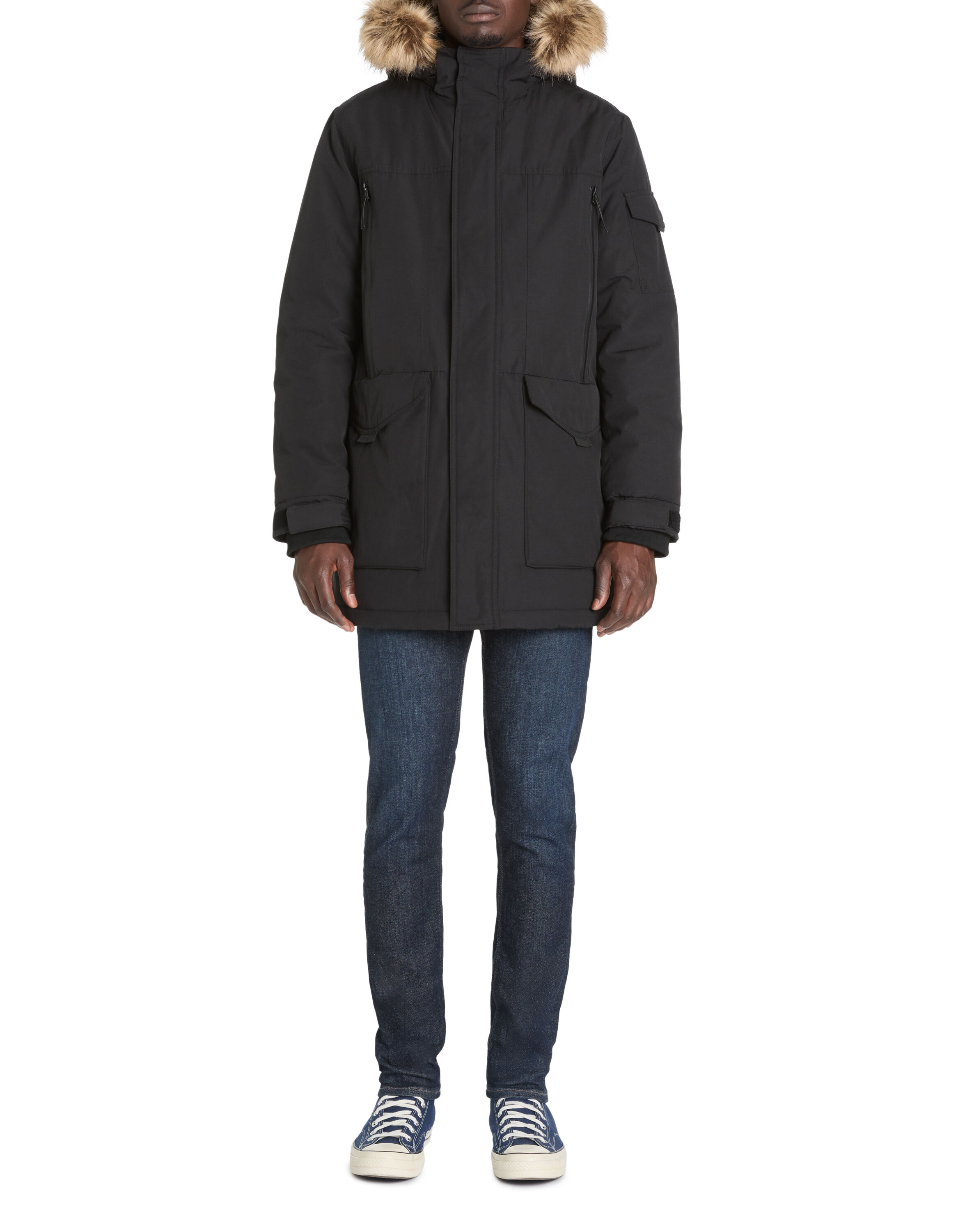 Parka grand froid col montant noir celio be normal