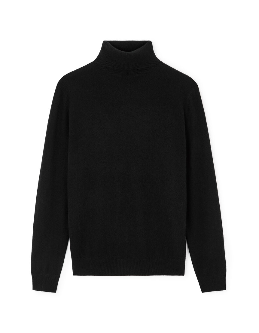 Pull Col Roulé Noir Homme | celio