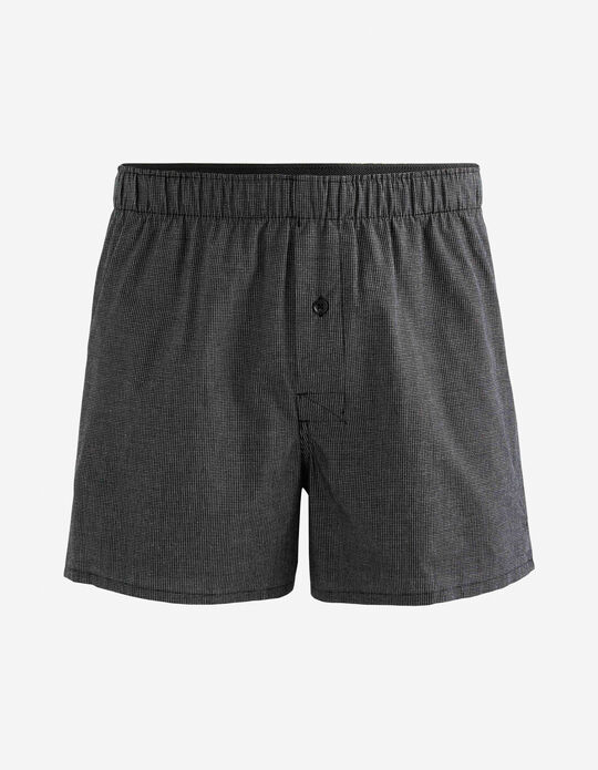 CALIDA Boxer Cotton Code Homme 100% Coton Noir – Confort Quotidien Taille Élastique Recouverte