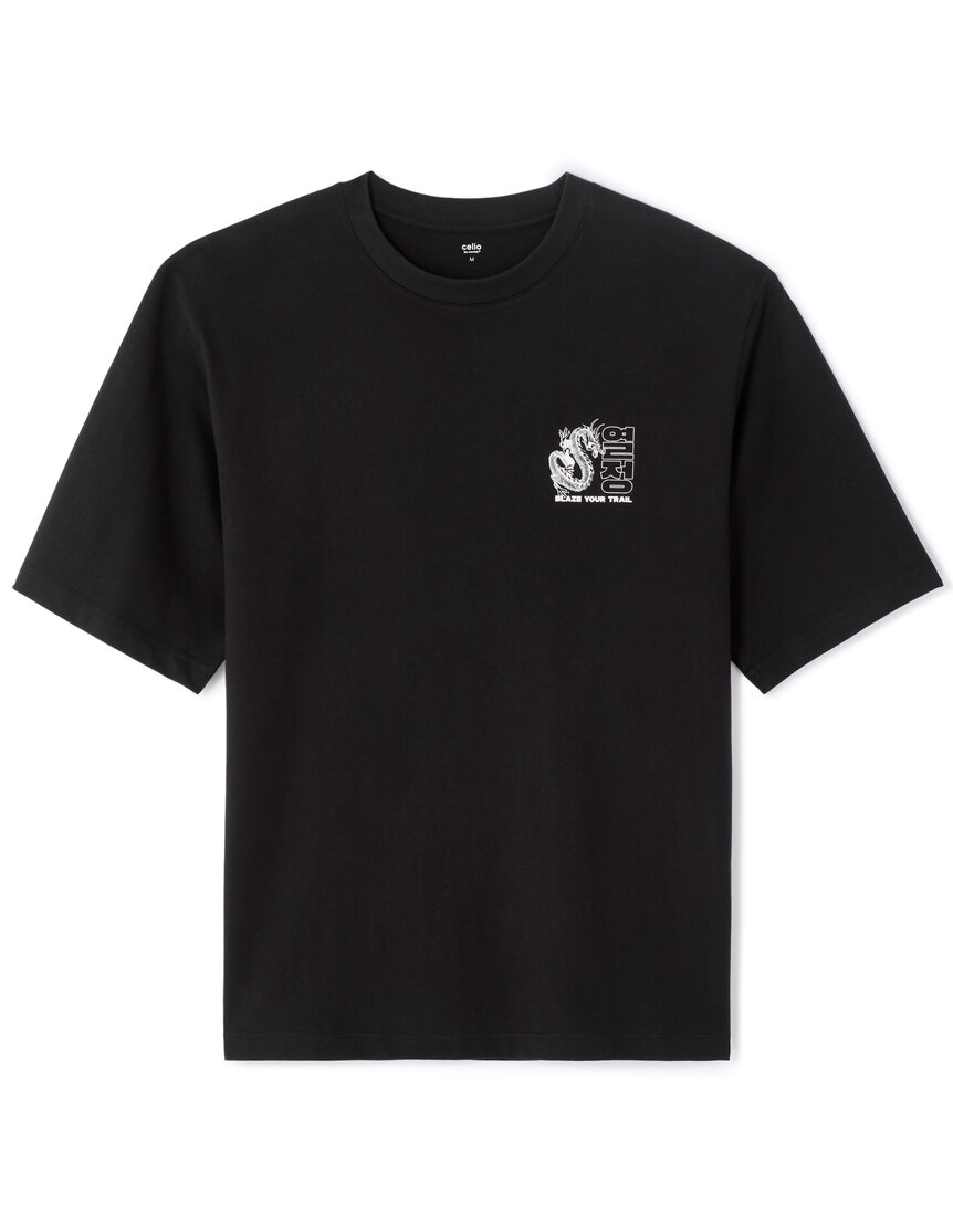 T-shirt Cheap Monday Homme – Noir, Taille S, Coton, Imprimé Fun