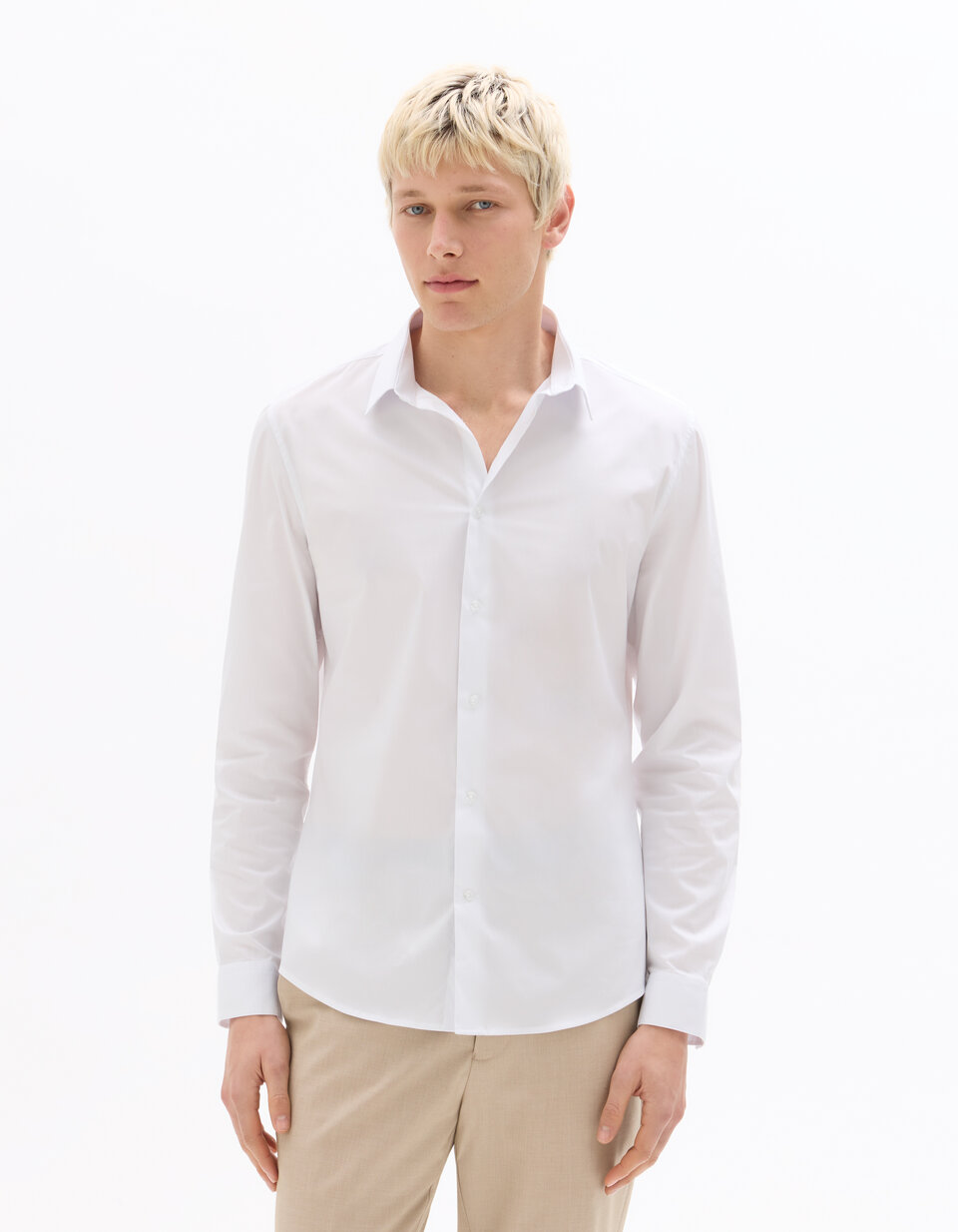 Chemise Homme Scotch & Soda Slim Fit Blanche - Coton/élasthanne, Taille 2XL, Neuve Avec étiquette