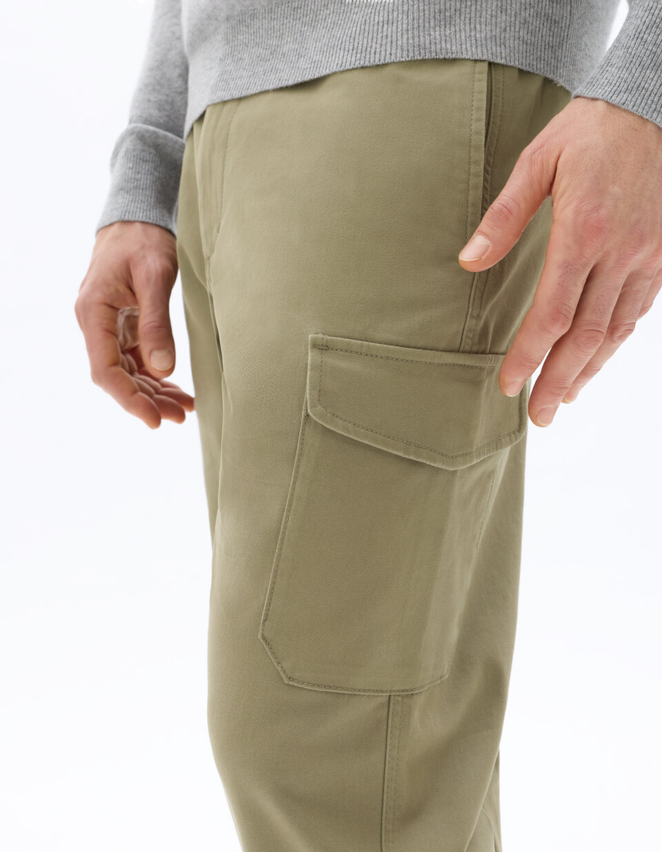 Pantalon Cargo Célio Marron - Taille 38, 100% Coton - Très Bon état, Très Peu Porté