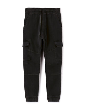 Zylioo Lange cargobroek, chinobroek voor heren, lange pijpen, vrijetijdsbroek, stoffen broek, joggingbroek, Kaki, L/x-tall