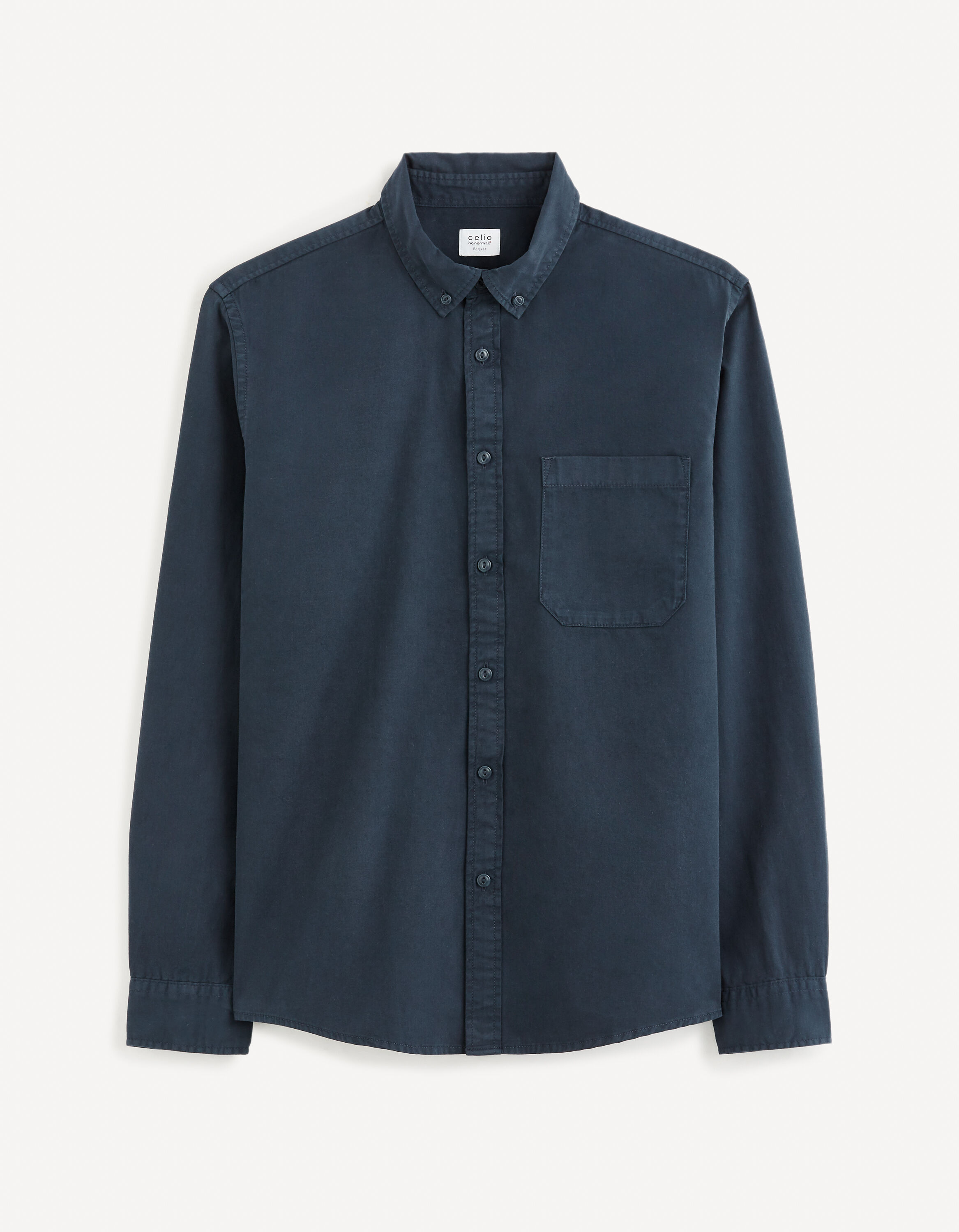 Chemise Homme Celio Taille L (43-44) - Occasion Très Bon état - Bleu à Motifs Géométriques