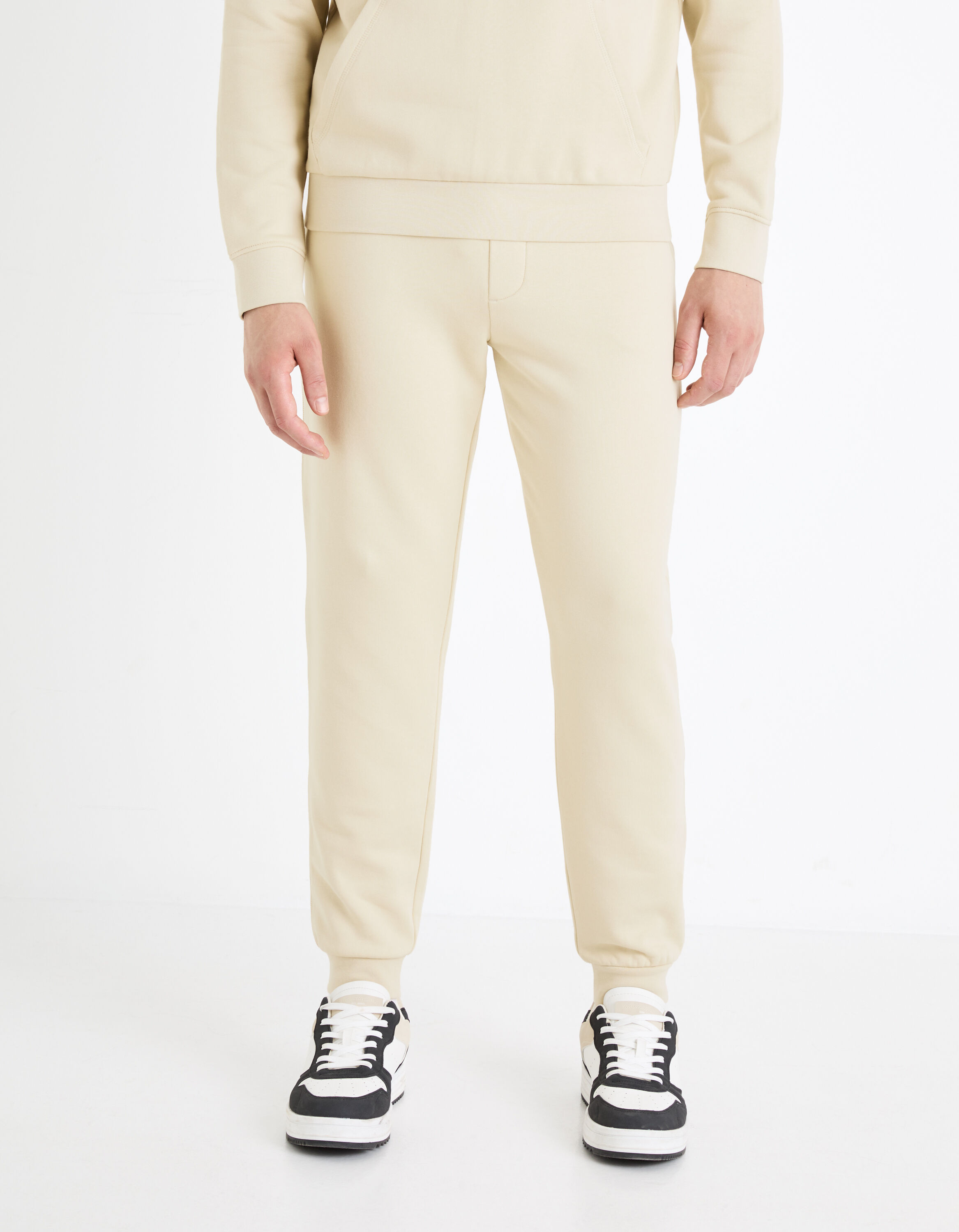 Pantalones Pantalón Chandal Algodón Hombre Beige