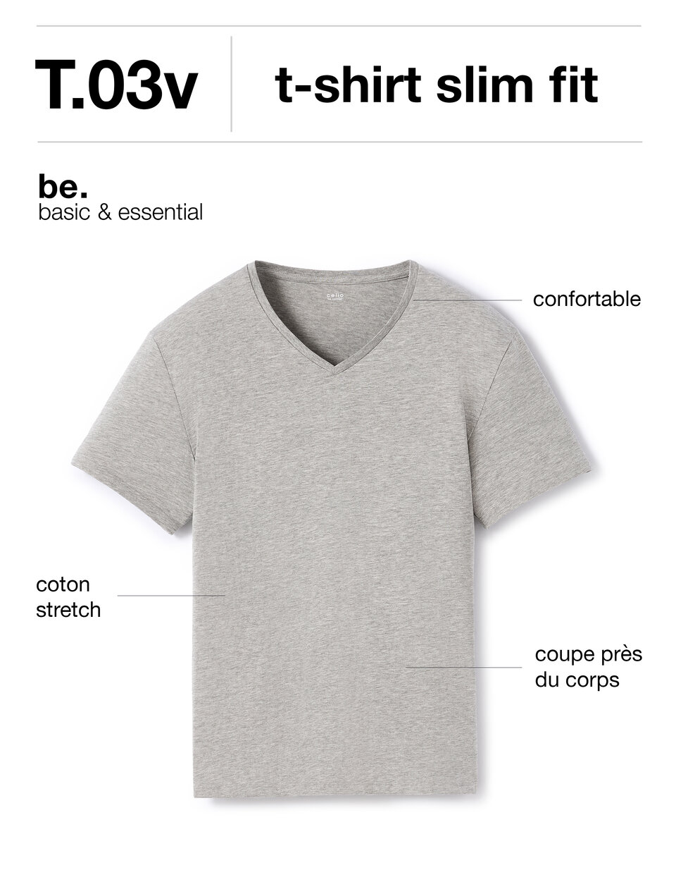 T-shirt Sans Manches Col Haut Gris Chiné - New Look - Taille 8 - Neuf (sans étiquette) - Coton Extensible