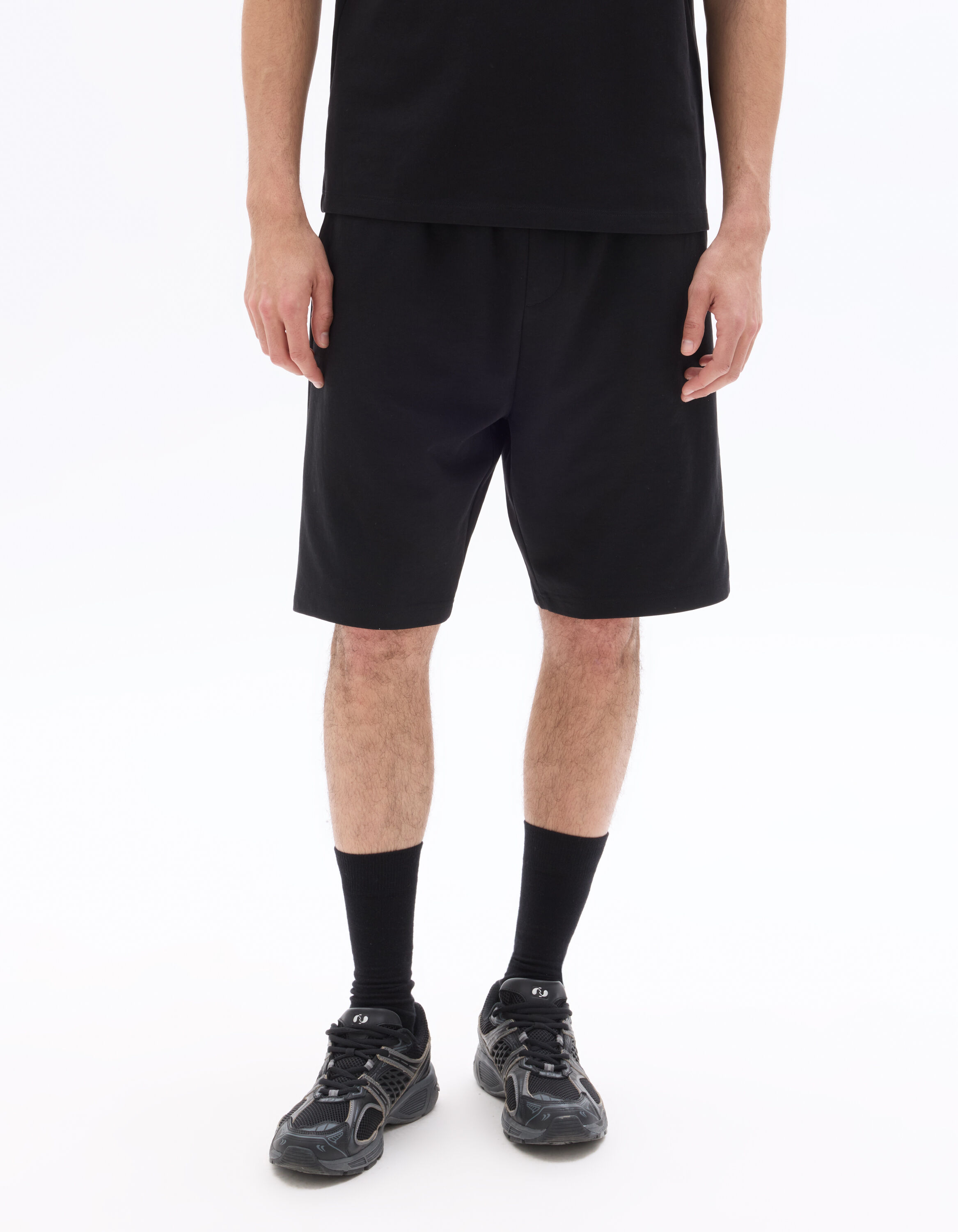 Loose interlock shorts - Black | celio be normal