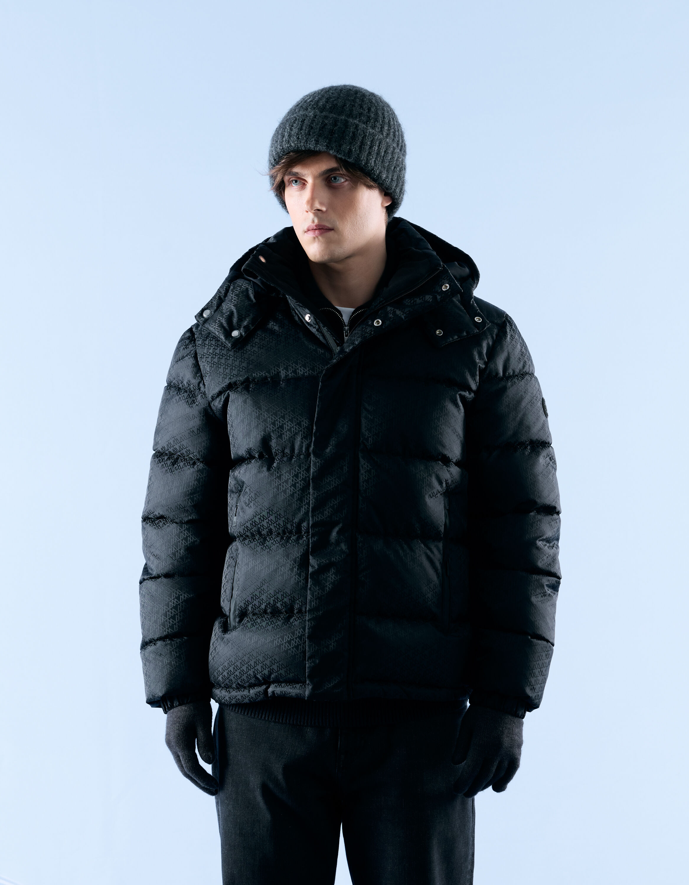 Chamonix-Mont-Blanc - Down jacket with black monogram | celio be