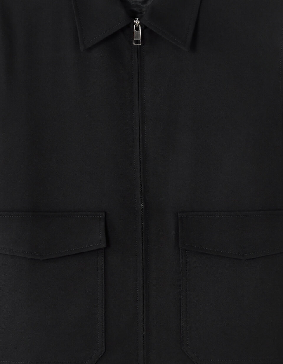 Chemisier Noir Zippé Jensen - Taille 40, En Rayonne/Viscose, Manches 3/4 Raglan - Occasion Très Bon État
