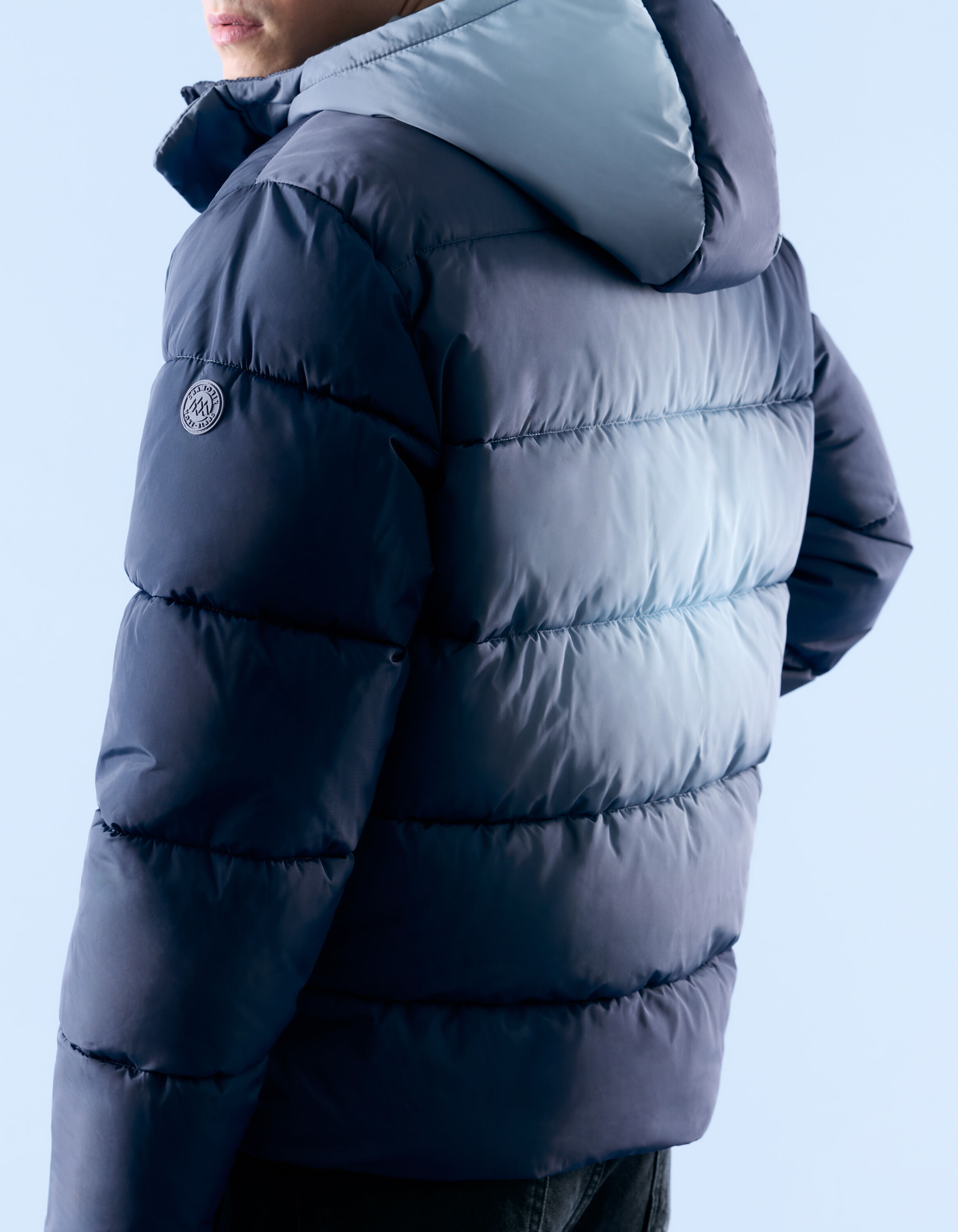 Chamonix-Mont-Blanc - Blue hooded down jacket | celio be normal