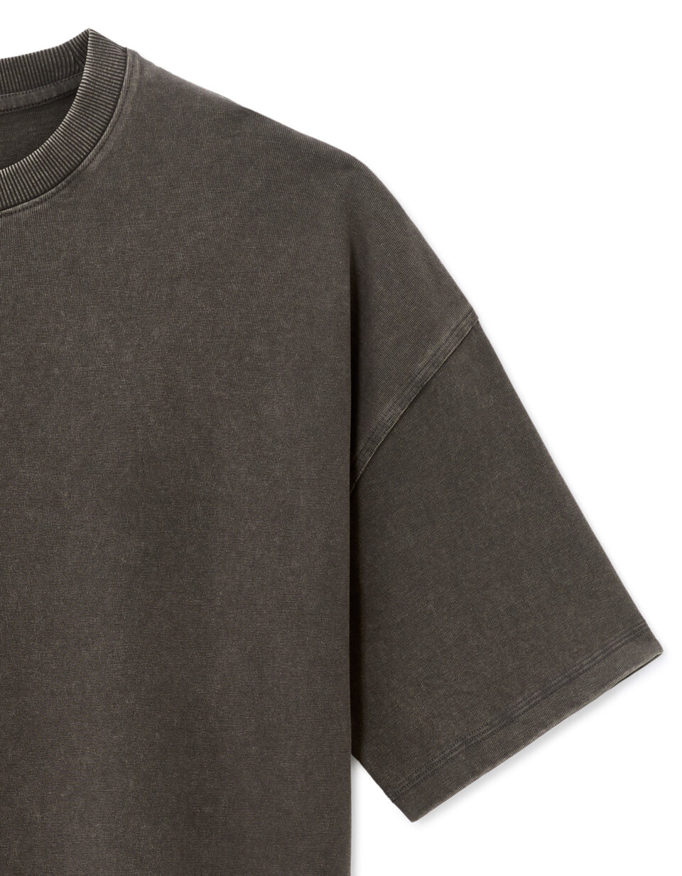 Sweat col rond effet délavé patch | BE