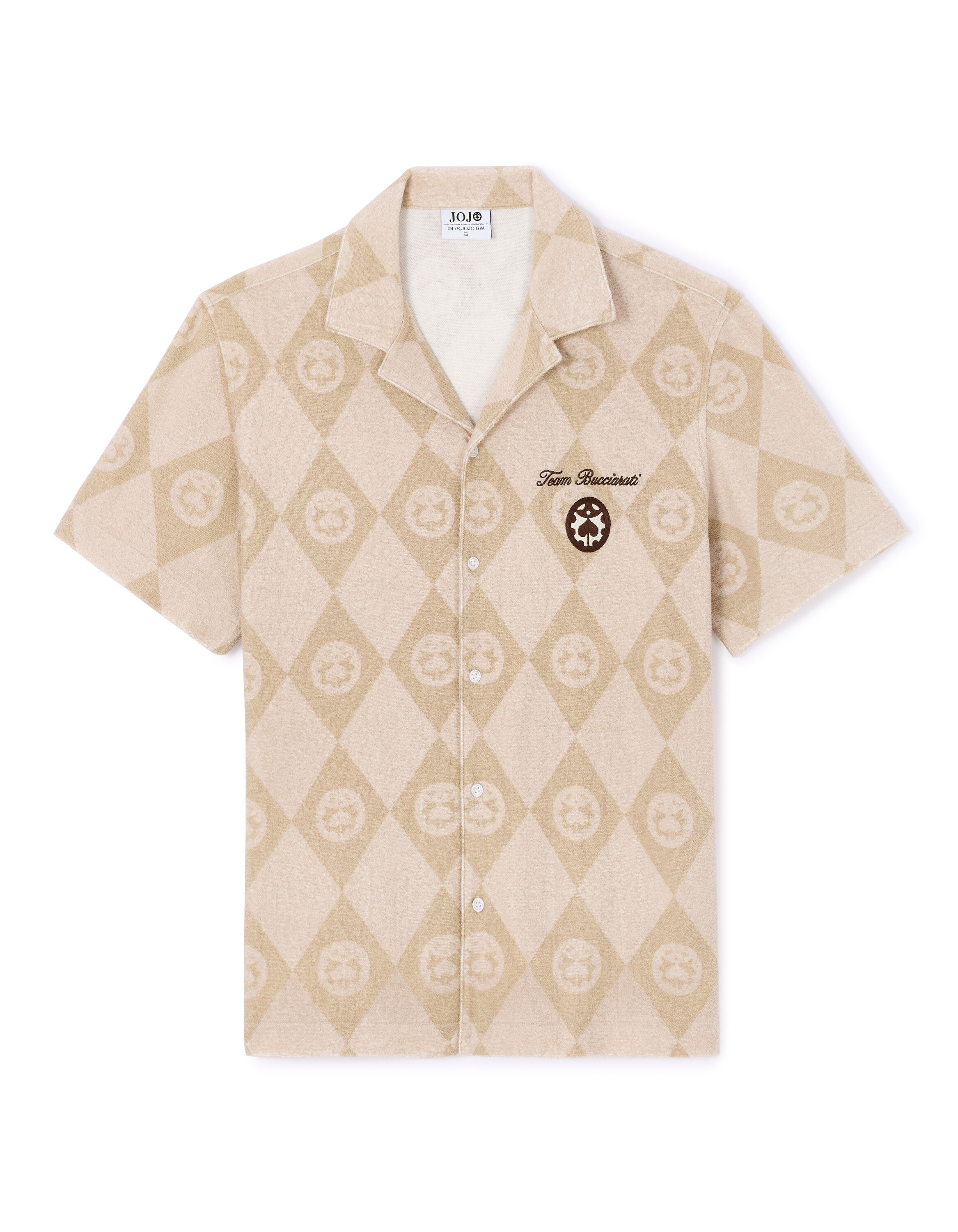 Chemise JoJo’s Bizarre Adventure Homme XL – Bruno Bucciarati, Imprimé, Coton, Parfait état