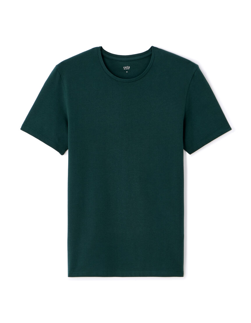 T-shirt Fred Perry Col Rond – Vert Bordeaux – Coton – Taille M – Occasion Très Bon état