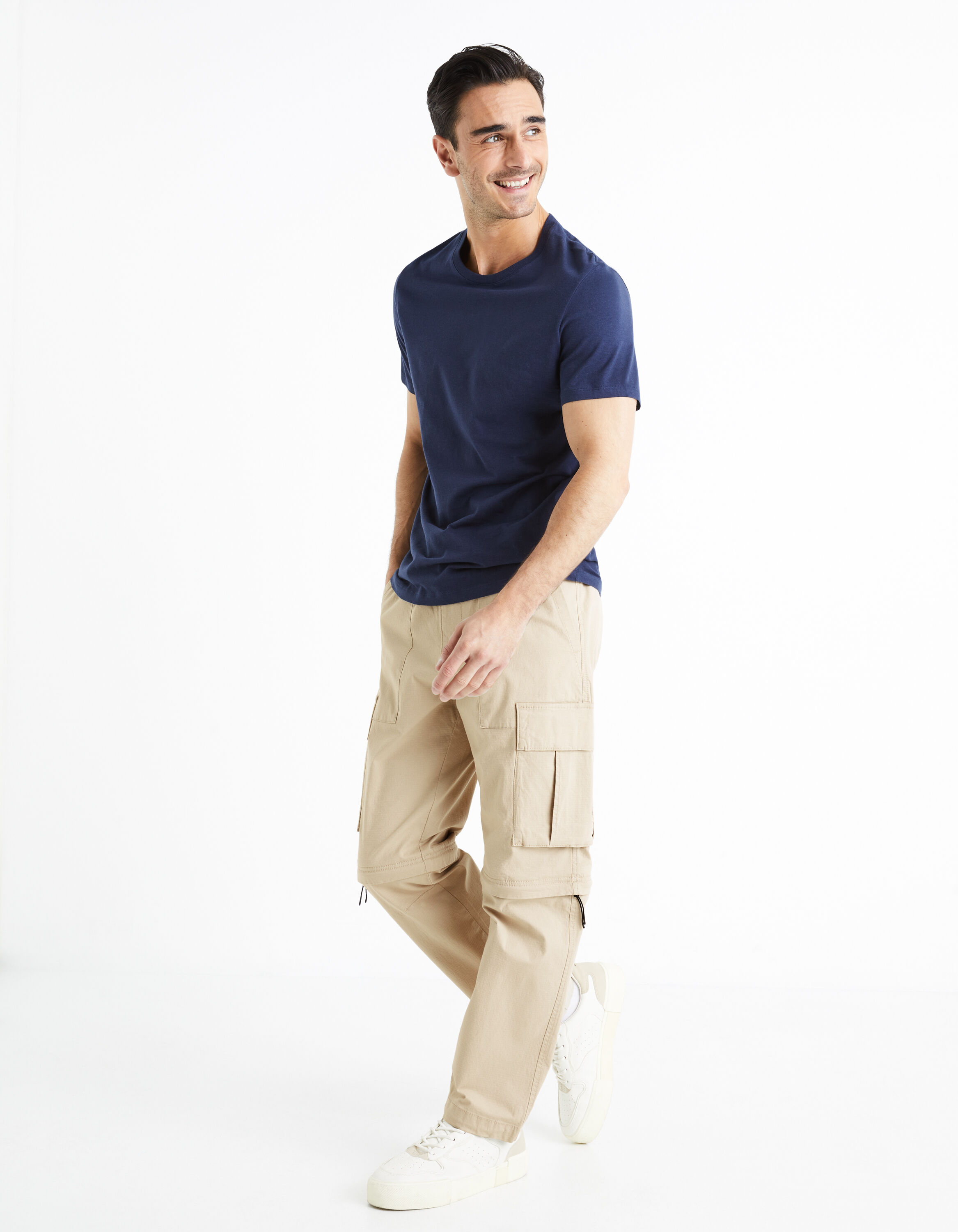 Pantal n cargo desmontable beige celio be normal