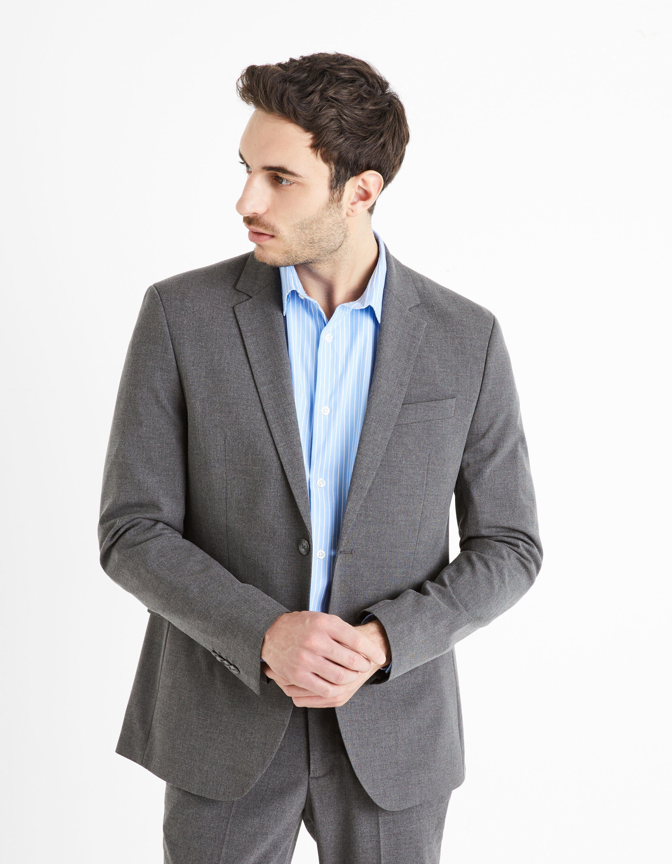 Celio costume gris best sale