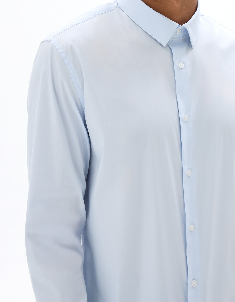 Chemisier Simclan Bleu Stretch Taille 42 - Neuf Avec étiquettes, Manches Longues