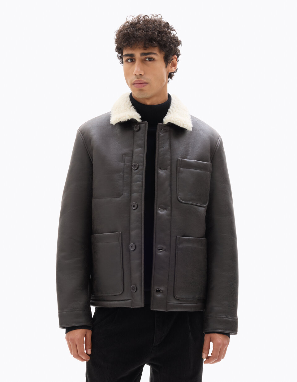 Veste doublée marron foncé femme | Bréal