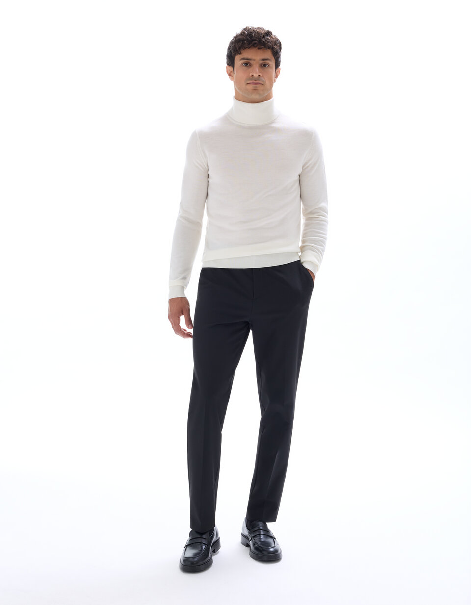 Pull Col Roulé The Row - Laine Mérinos Cachemire - Taille L - Ivoire - Neuf Avec étiquettes