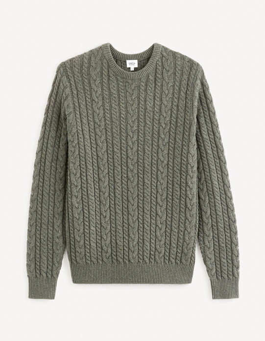 Pull col rond marron moyen in Mélange alpaga | SUITSUPPLY