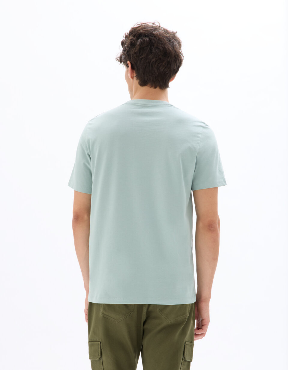 TÉRMICO LIGERO Camiseta Manga Larga Cuello Semicisne Verde Botella