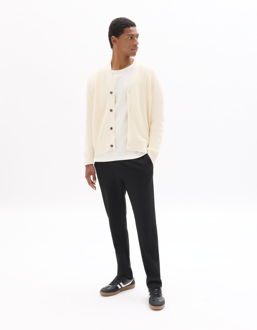 Pull Homme Lido Col V – XL, Coton Jaune – Très Bon état D'occasion