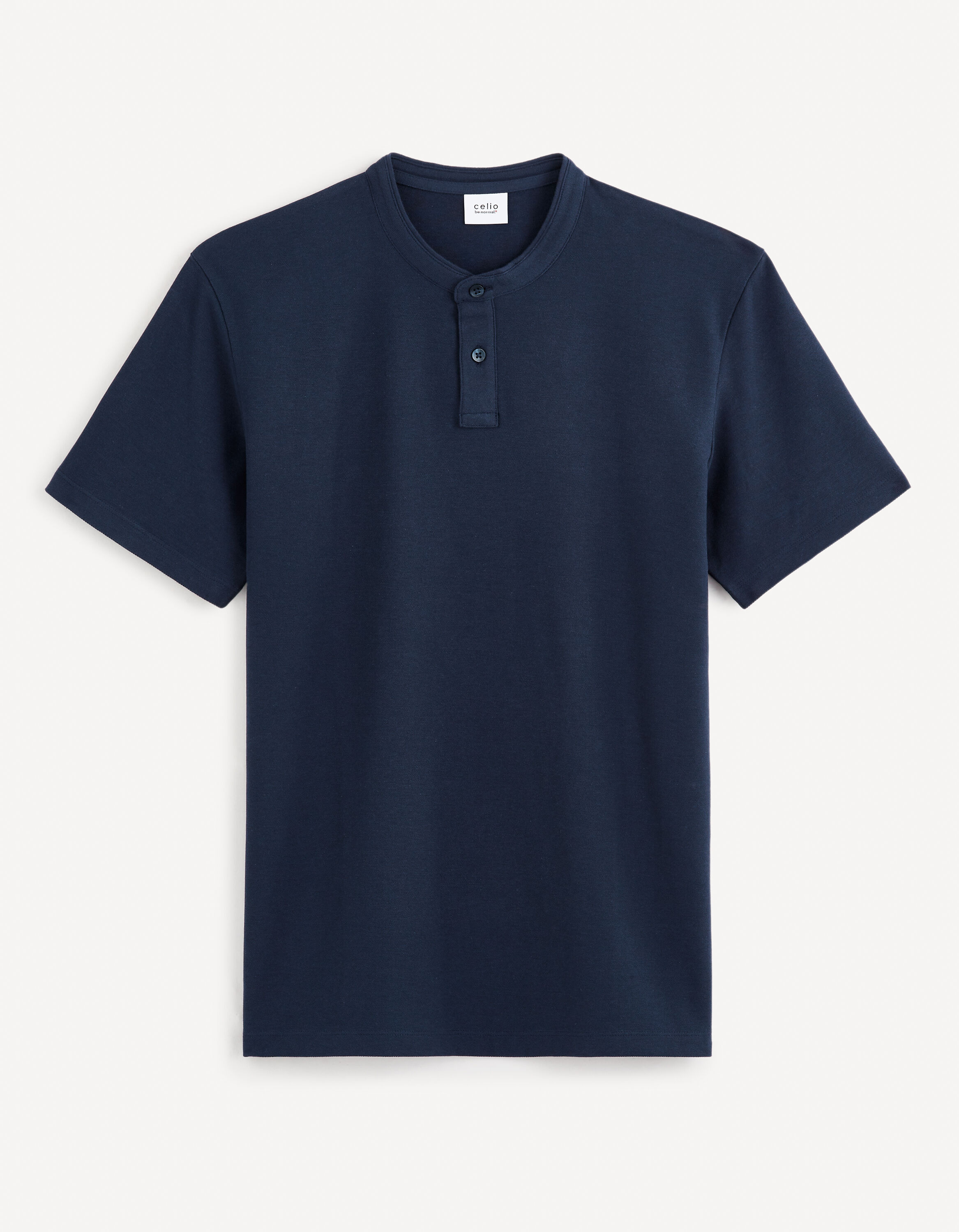 Polo met maokraag 100 katoen celio be normal