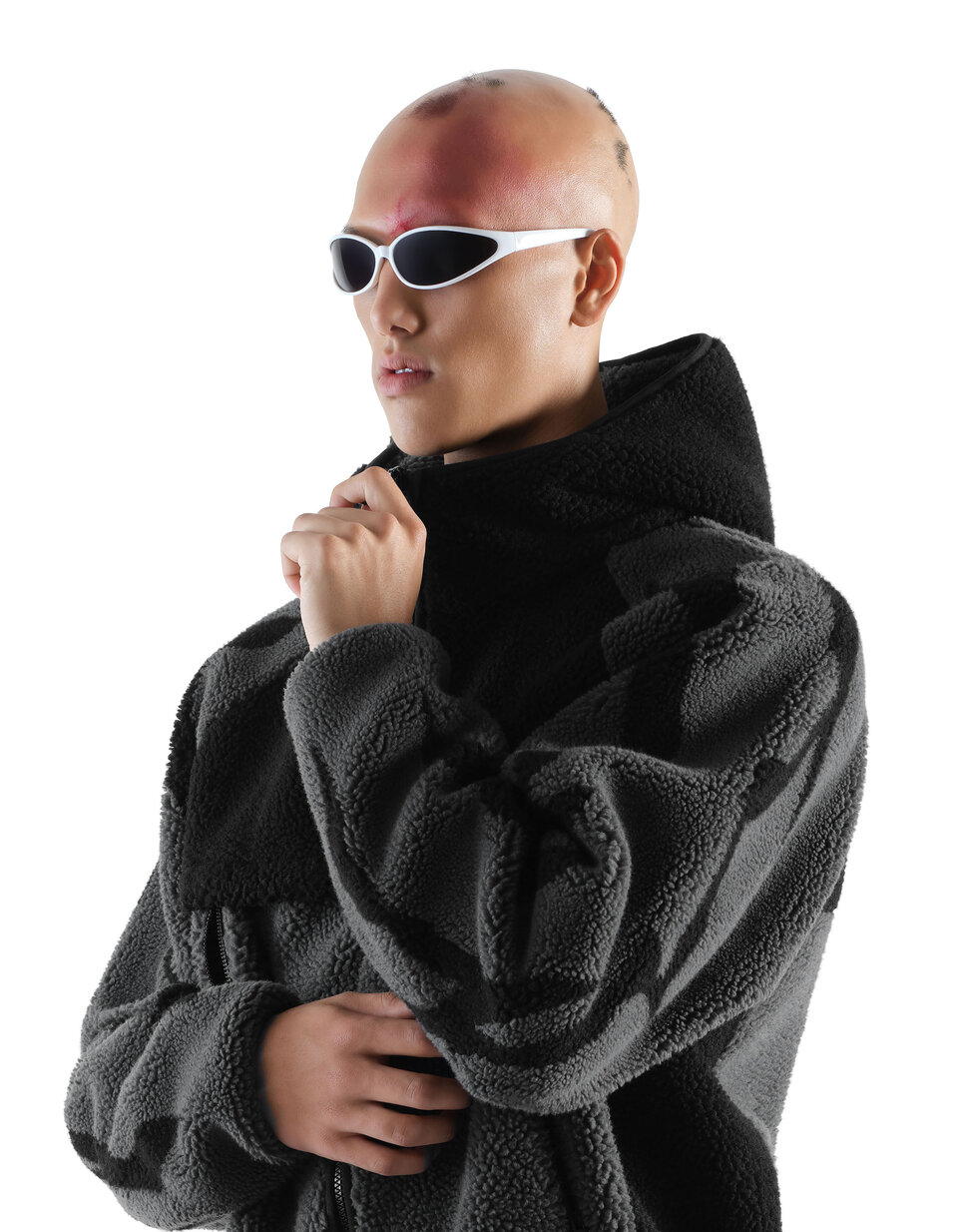 Follow your Instinct* by Inoxtag - Veste sherpa grise | celio men
