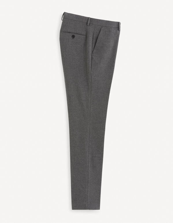 pantalon de costume slim - gris