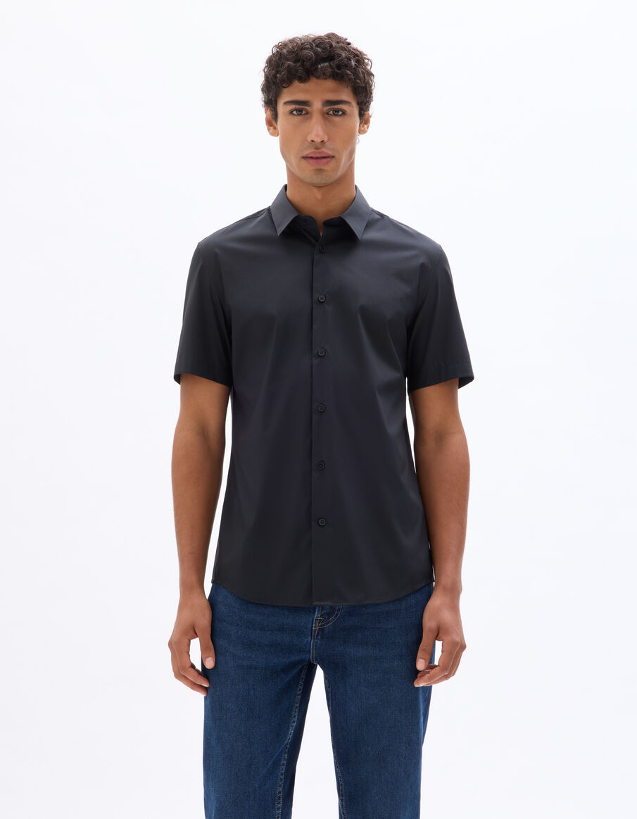 Chemise Homme Celio Taille L 43-44 - Bleu à Motifs Géométriques Occasion Très Bon état