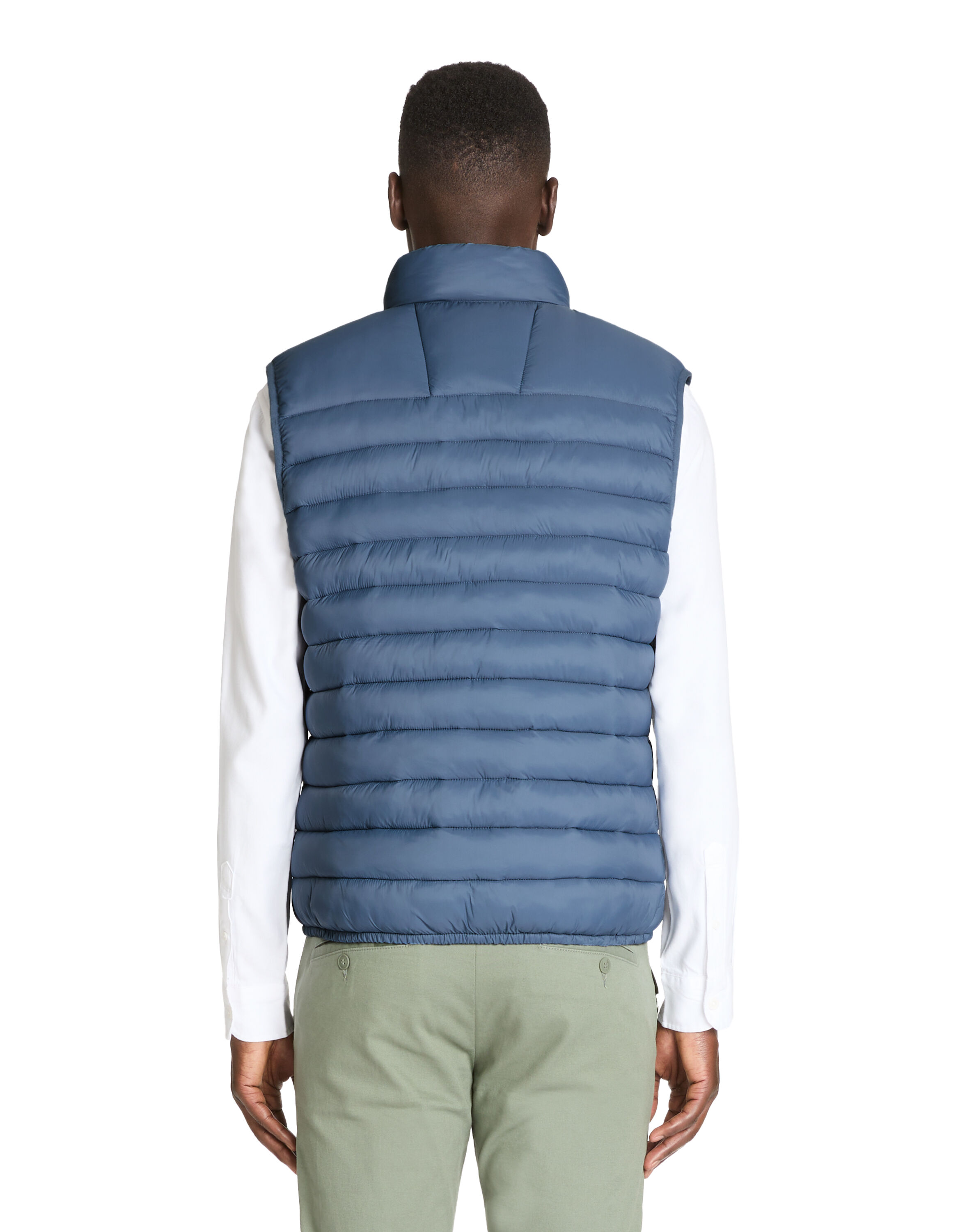Doudoune sans manche col montant bleu celio be normal