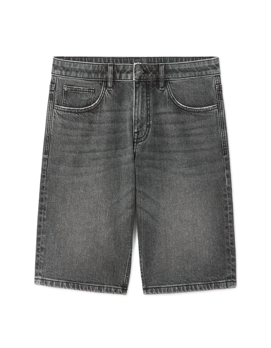 Short En Denim Easy Homme - Taille 36 - Longueur De Jambe 12 Pouces - Bleu Délavé Moyen - Occasion