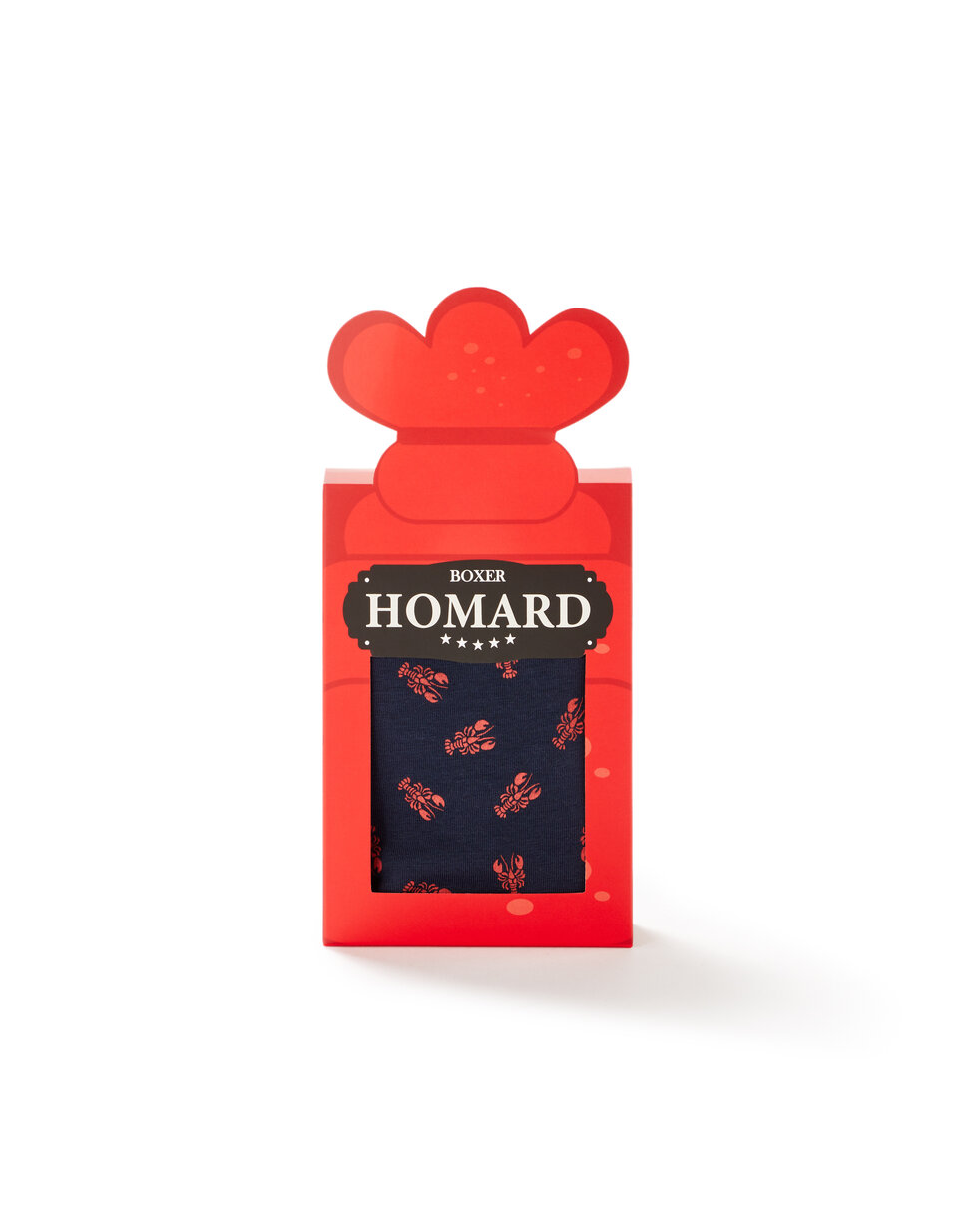 Estuche bóxer Navidad langosta - azul marino | celio be normal