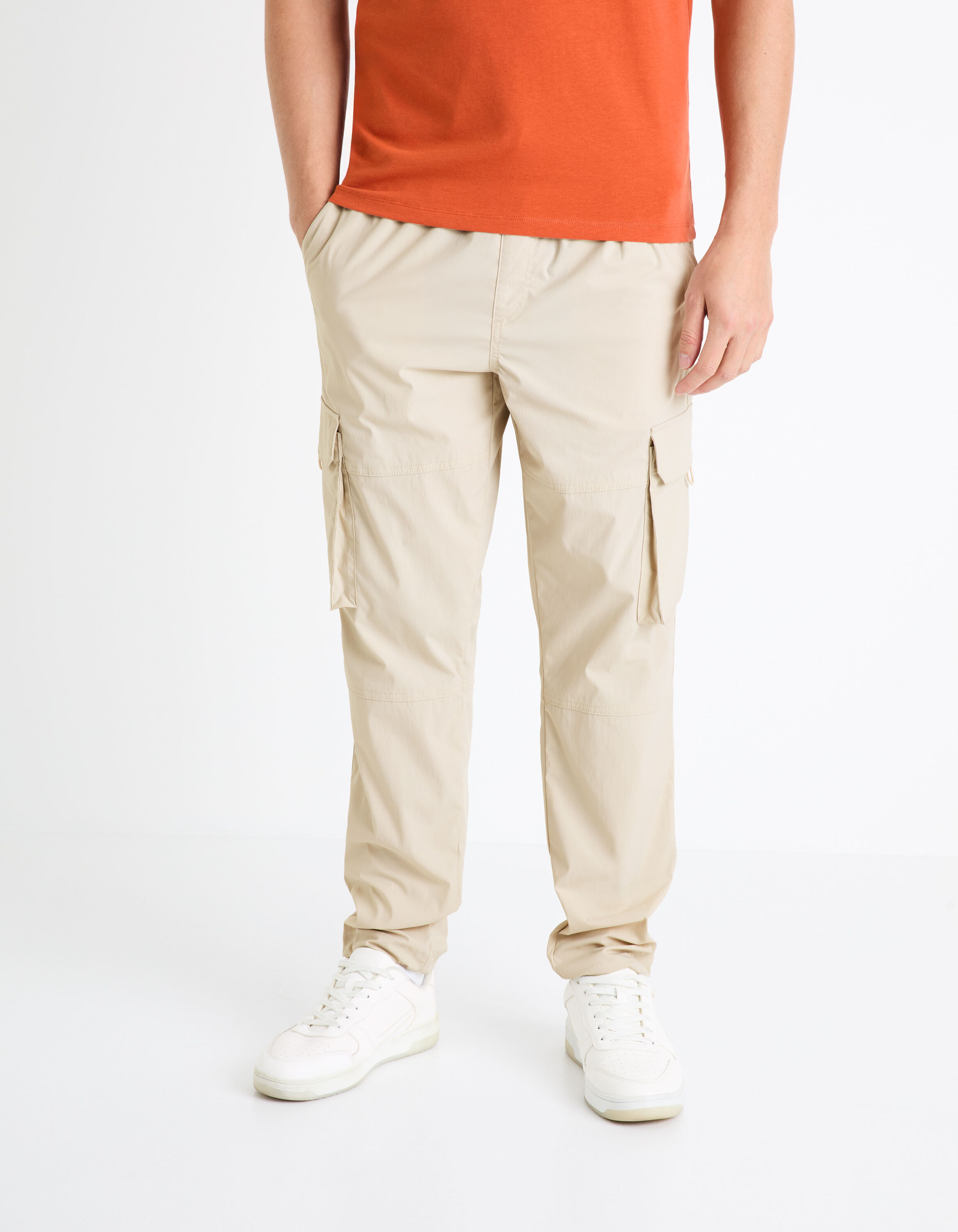 Pantalon Cargo Beige Homme