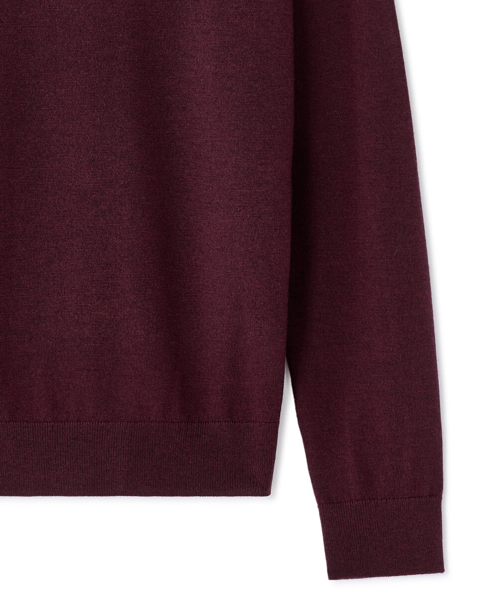 Pull CELIO En Laine Mérinos - Col V Mauve - Taille M - Occasion Très Bon état