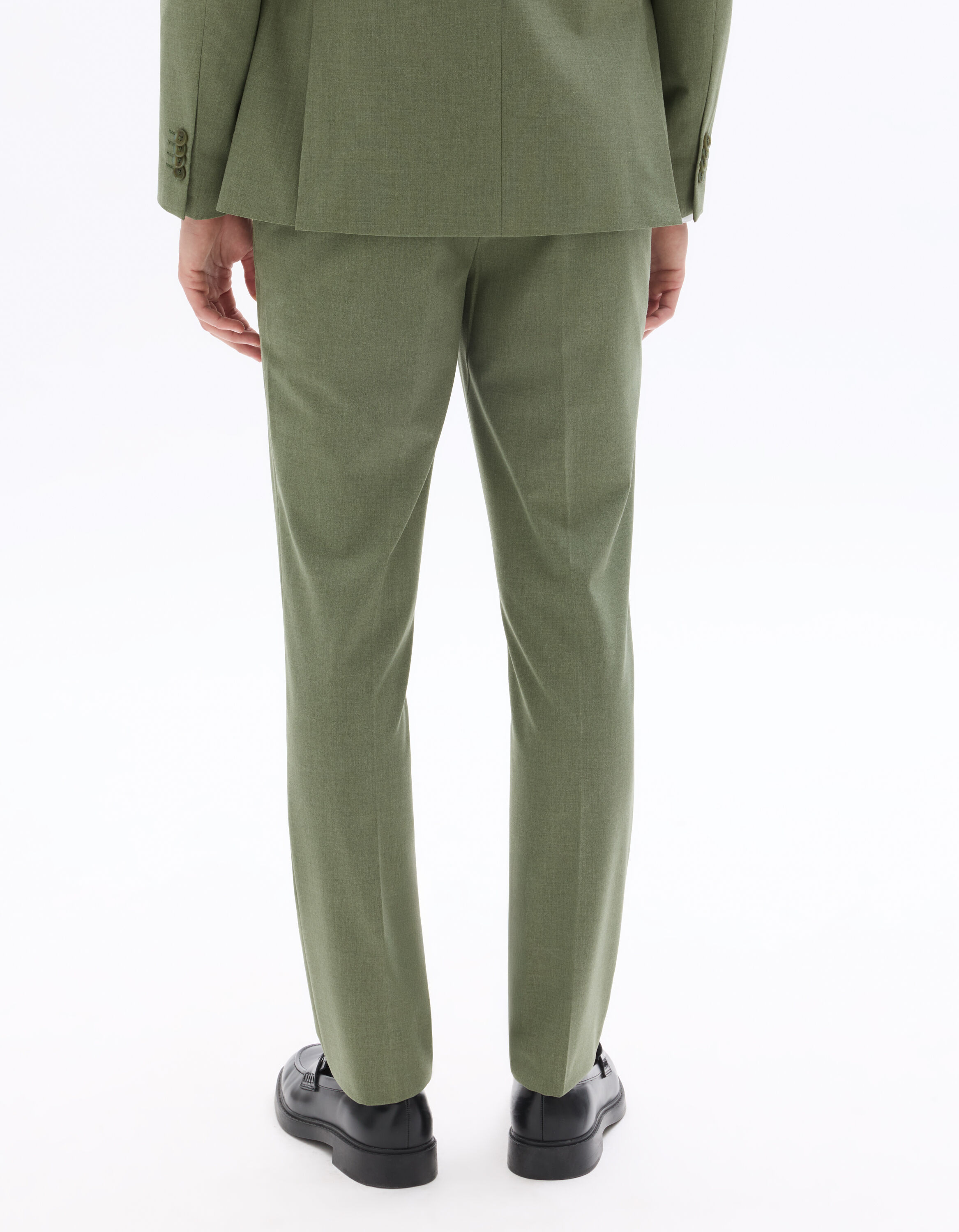 Slim Fit Bi-Stretch Suit Pants - Light Green | celio be normal