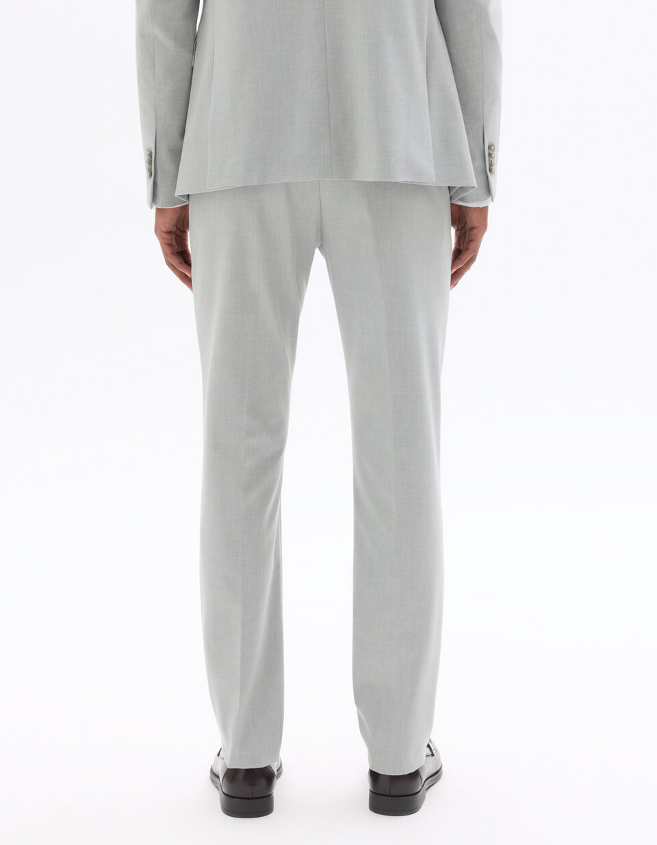 Men's Slim Fit Bi-Stretch Light Grey Suit Pants | celio be normal