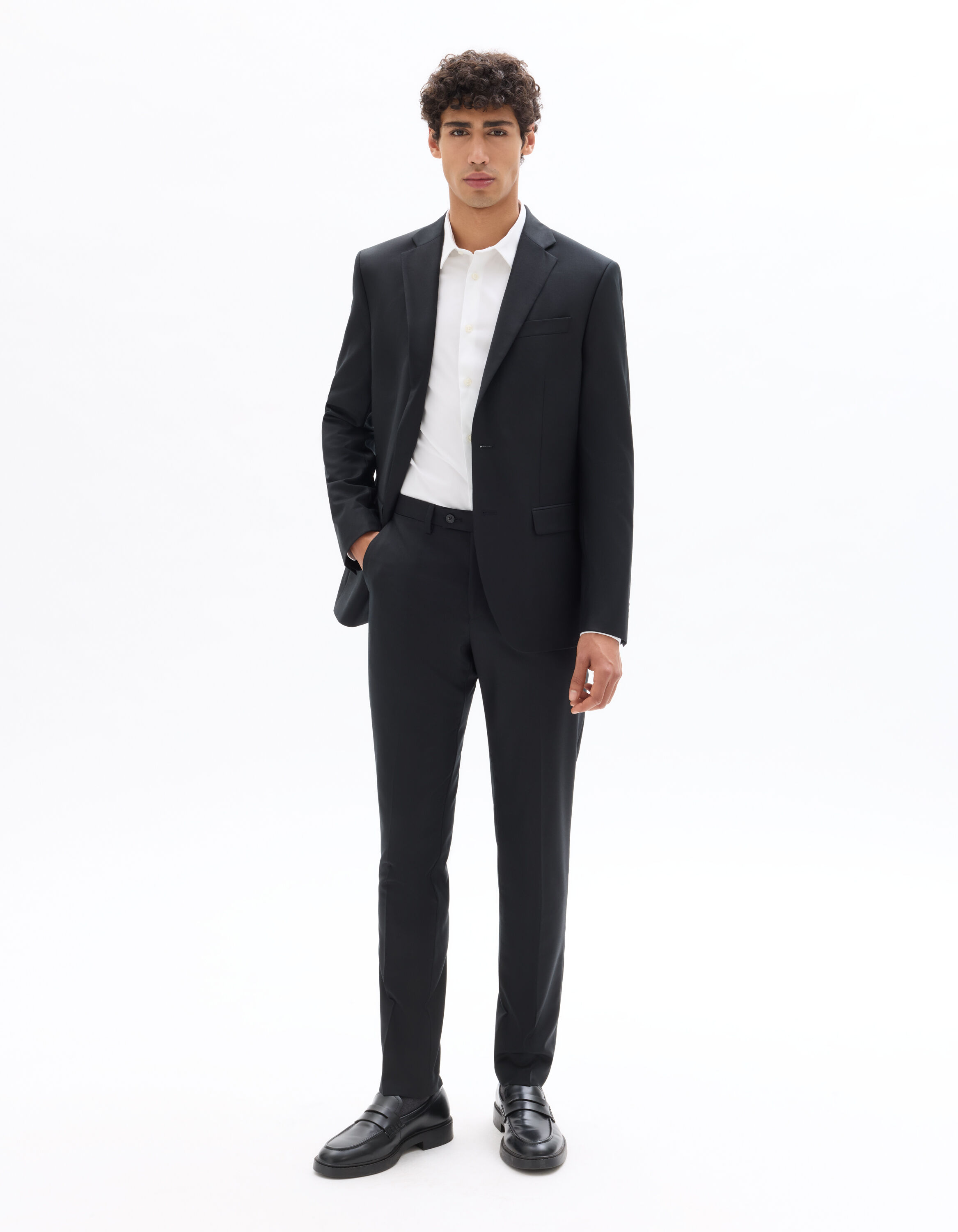 Veste De Spectacle En Laine Noire - Taille 32 - Coupe Découpée - Occasion