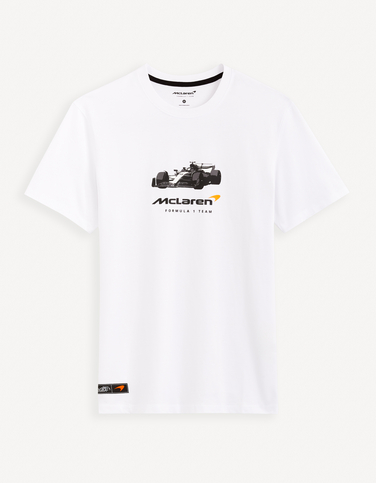 T-Shirt Homme McLaren Formula 1 - Logo Officiel - Coton - Coupe Classique - Pour Les Fans De F1