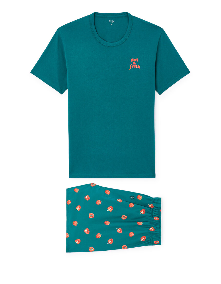 Pyjama Homme HOM Origins Marriott Taille XL - 100% Coton Navy - Neuf Avec étiquettes