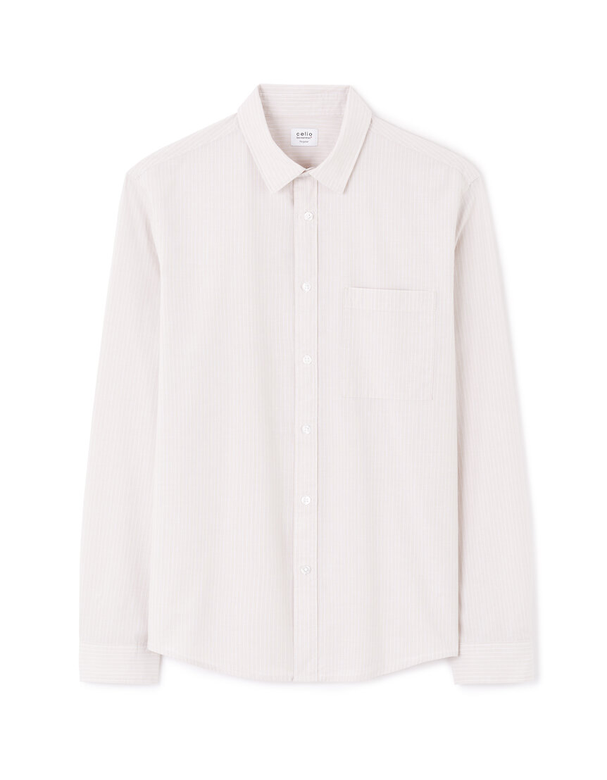 Chemisier ZARA Beige 100% Coton – Taille 14 Ans – Fille – Très Bon état
